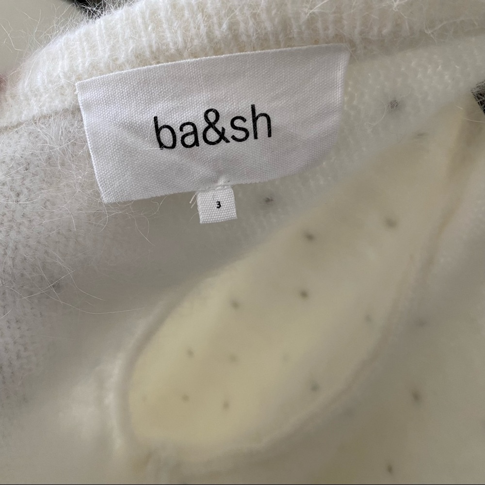 ba&sh Cream White Crewneck Sweater